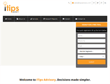 Tablet Screenshot of itipsadvisory.com